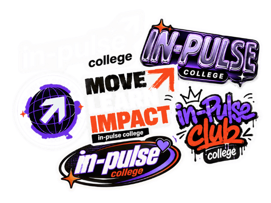 Stickers visuais do In-Pulse College