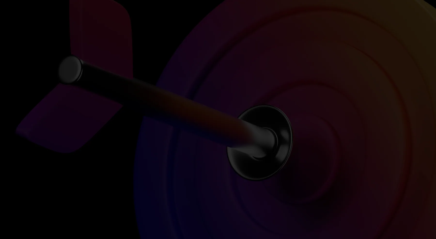 Fundo escuro com elemento 3D do In-Pulse College